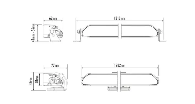 LED Bar Lazer Linear 48 - LEDbar / 128 cm / 18000lm