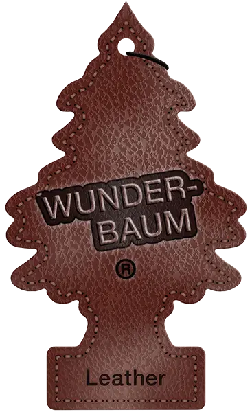 WUNDER-BAUM Leather 1-pk Råne med sti og duft av lær 
