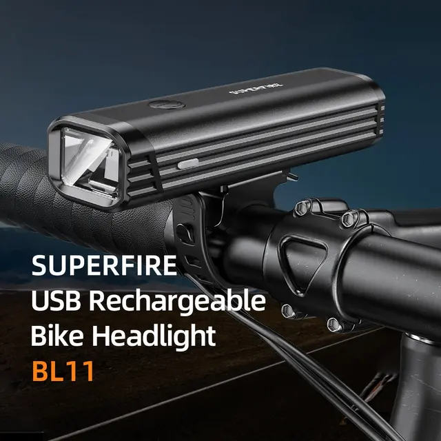 SupFire LED sykkellykt med feste - JDD Utstyr