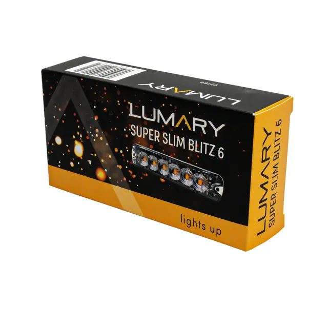 Lumary superslim blitzer med 6 LED | Cruise light | Nattmodus