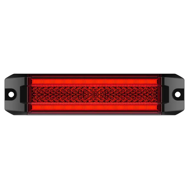 Rødt markeringslys med refleks Flott design med E merket refleks 