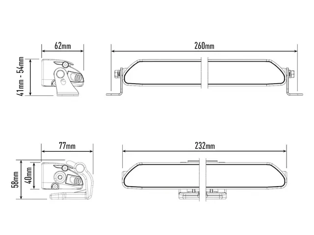 Lazer® Linear 6 ELITE+ Lengde 232mm. 7100 Lumen 