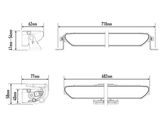 Lazer Linear® 24 Flood Arbeidslys med høy effekt 