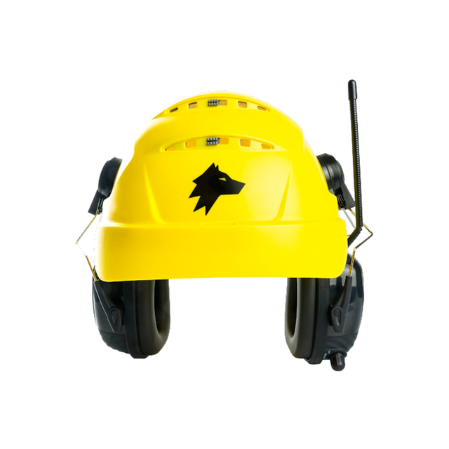 Uvex PHEOS + WOLF Hjelm (Gul) Kompatibel med WOLF Helmet Pro 