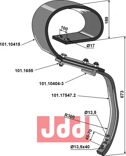 Stubharvetand 150x14 - GOLIATH - JDD Utstyr