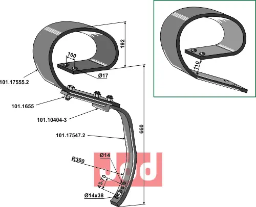 Stubharvetand 150x12 - GOLIATH - JDD Utstyr