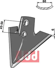 G&#229;sefot-skj&#230;r 210mm Kongskilde