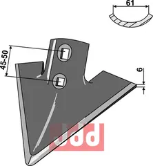 G&#229;sefot-skj&#230;r 260mm Kongskilde