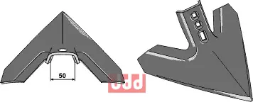 Gåsefot-skjær 400mm - JDD Utstyr