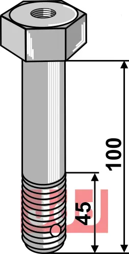 Bolt M20x100 - 10.9 - JDD Utstyr