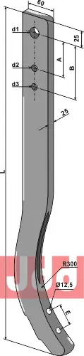 Stubharvetand - 820mm - JDD Utstyr