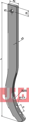 Stubharvetand - 820mm - JDD Utstyr