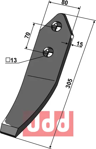 Skjær-spiss 305x80x15mm - JDD Utstyr