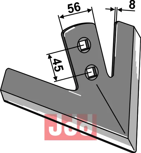 Gåsefot-skjær 245mm - JDD Utstyr