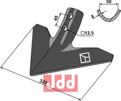 G&#229;sefot-skj&#230;r 320mm