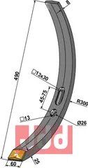 Skj&#230;r-spiss 60mm - WolframCarbid K&#246;ckerling Quadro-Triomix/K&#246;ckerling