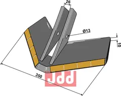 Vingeskj&#230;r 350mm - WolframCarbid K&#246;ckerling Topmix/K&#246;ckerling