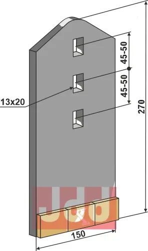 Sliddel 150mm - Cabide - JDD Utstyr