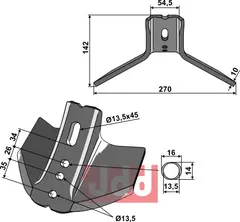 G&#229;sefot-skj&#230;r 270mm Vogel u. Noot