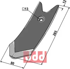 Skj&#230;r-spiss 285x80x12mm K&#246;ckerling Topmix