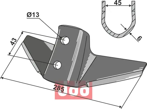 Vingeskjær 285mm - Kongskilde - JDD Utstyr