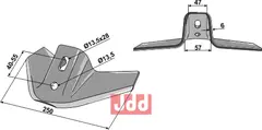 G&#229;sefot-skj&#230;r 240mm Kverneland