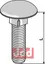 Bolt M10x1,5x60 - 8.8 galvanisert