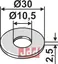 Skive Ø30x2,5xØ10,5 Amazone