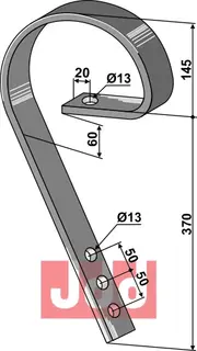 Sloddeplank tind 45x10 Passertil Dal-Bo og flere