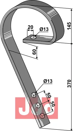 Slepeplanketand 45x10 - JDD Utstyr