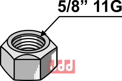 Låsemutter 5/8'' 11G 