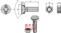 Plogbolt M12 x 1,75 x 30 med Mutter Niemeyer