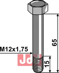 Springbolt M12x1,75x65 - 10.9 u. Mutter