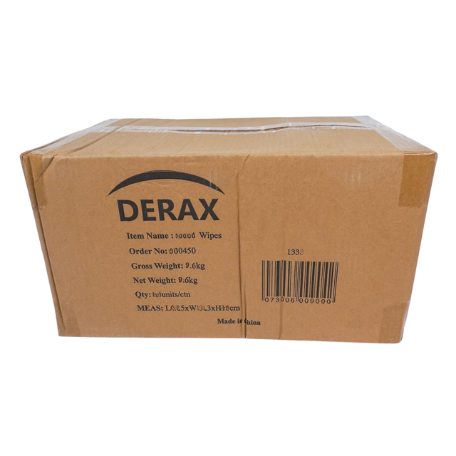 6 stk Derax hånd wipes med 90 ark 90stk ark, størrelse 255 x 300 mm 