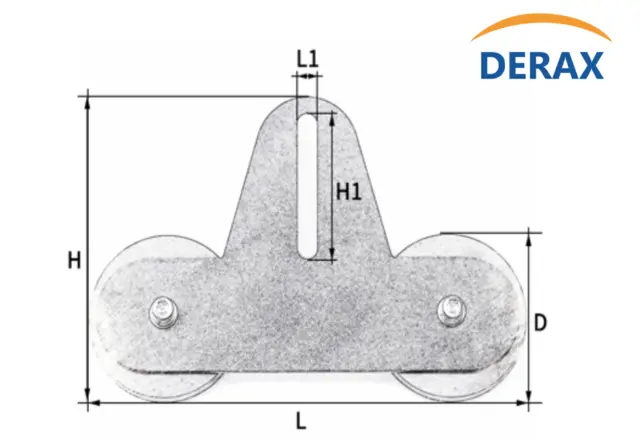 Magnetfeste med liggende festeplate Sett med to fester og 88mm magnet 