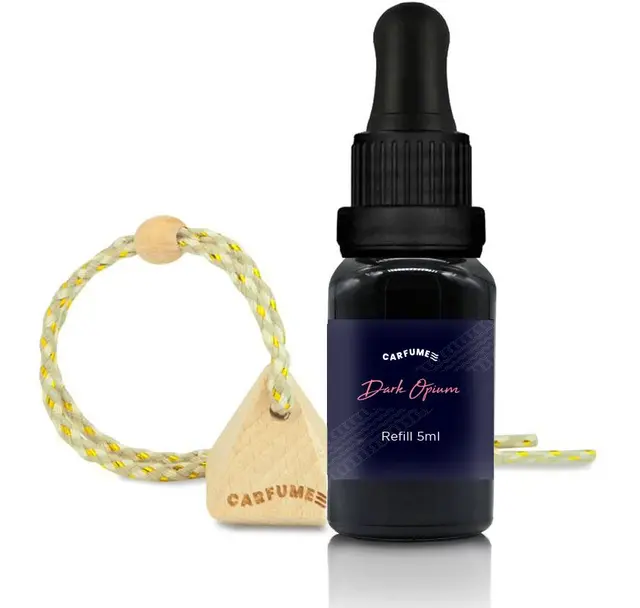 Carfume Refill Set – Dark Opium Pakke med refill og ny kork 