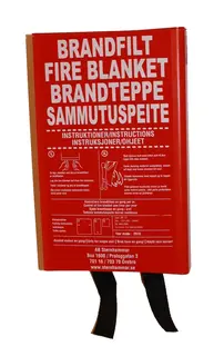 Brannteppe 120x120 cm Godkjent i henhold til EN-1869-standard