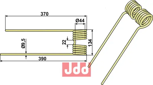 Vende tind - venstre - JDD Utstyr