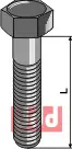 Bolt M16x2x80 - 8.8 u. Mutter