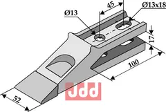 Standard tand for frontskuffe