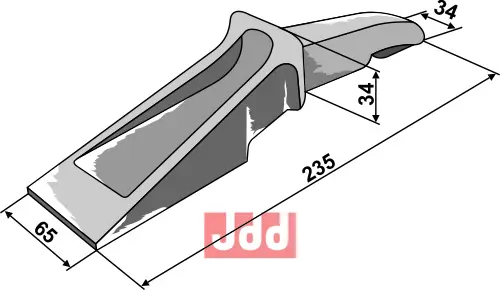 Tand for lasterskuffe - JDD Utstyr