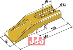 Standard tand for frontskuffe