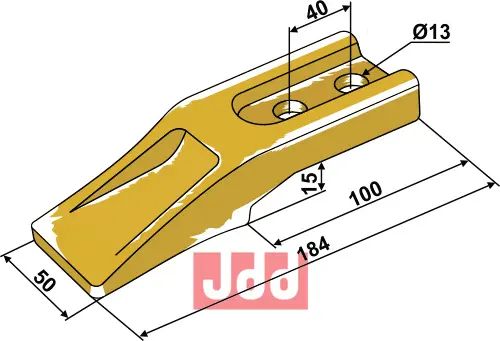 Standard tand for frontskuffe - JDD Utstyr