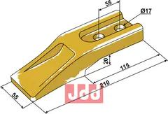 Standard tand for frontskuffe