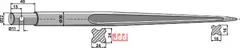 Frontlastertand - 820mm