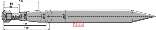 Frontlastertand - 880mm - JDD Utstyr