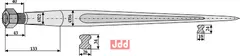 Frontlastertand - 900mm