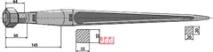 Frontlastertand - 900mm