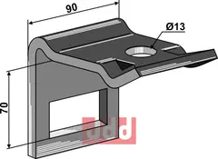 Holder til tand 65 x 10