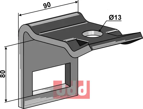 Holder til tand 65 x 10 - JDD Utstyr